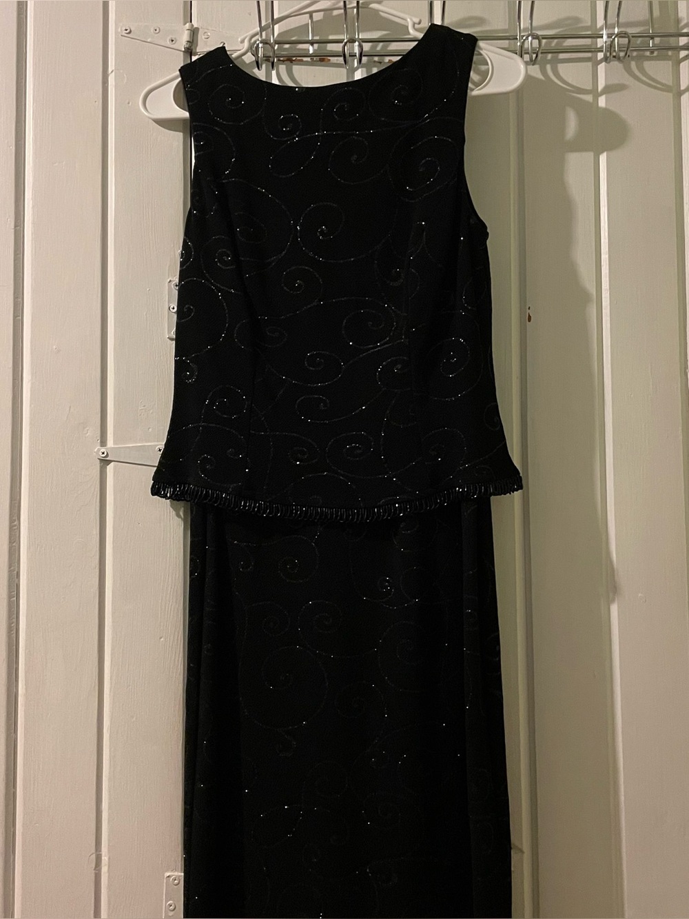 Teddy Evening Y2K bling dress-size 6-8 ??? EUC